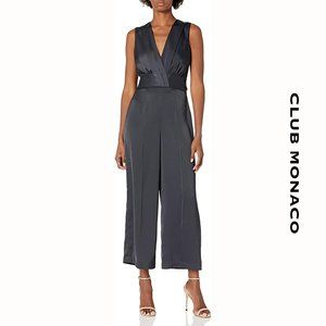 CLUB MONACO Black Tie Back Jumpsuit